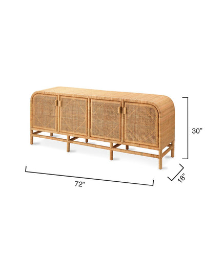 product image for santa monica four door sideboard by bd lifestyle 20sant4 sbna 5 15