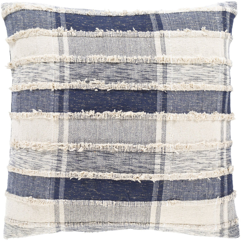 media image for Ibiza IBZ-001 Woven Pillow in Dark Blue & Beige by Surya 26