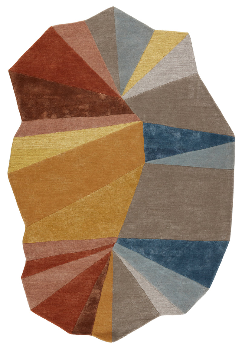 media image for Sabah Handmade Geometric Multicolor & Yellow Rug by Jaipur Living 264