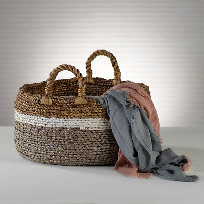 product image for fulki seagrass w water hyacinth baskets set of 2 by zodax id 357 2 52