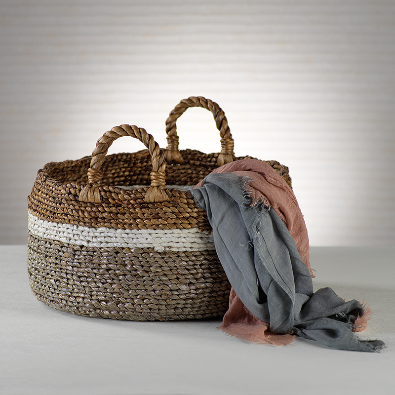 media image for fulki seagrass w water hyacinth baskets set of 2 by zodax id 357 2 241
