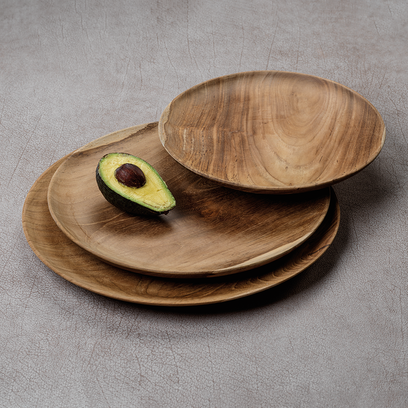 media image for bali round teak root plate 4 211