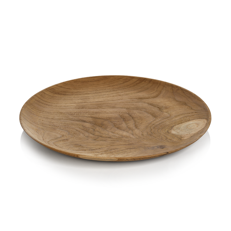 media image for bali round teak root plate 8 249