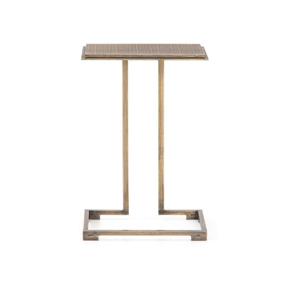 product image for acid etch c table in antique brass 16 28
