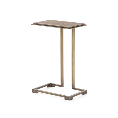 product image of acid etch c table in antique brass 2 53