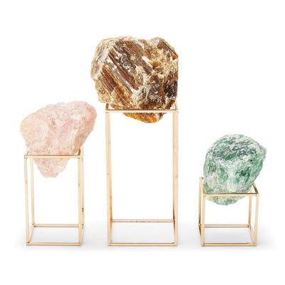 product image of Natural Stones On Metal Stand Set Of 3 By Tozai Igd003 S3 1 574