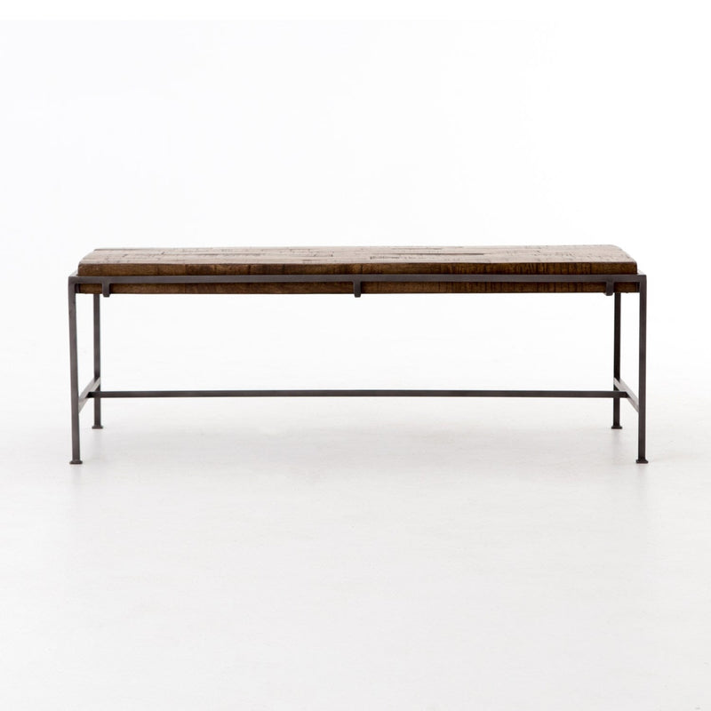 media image for simien coffee table in weathered hickory 8 279