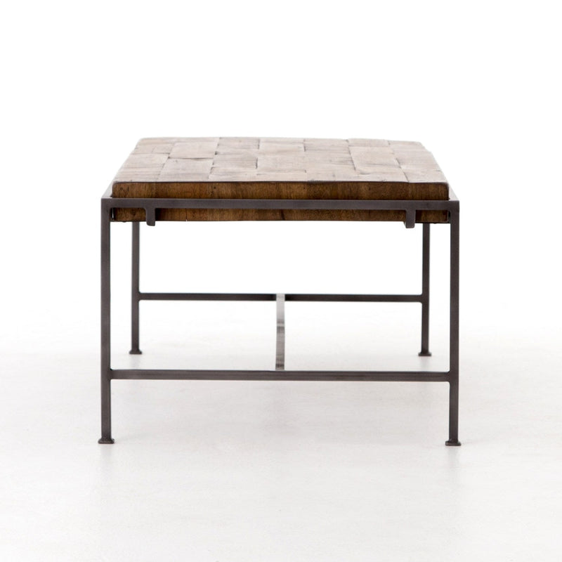 media image for simien coffee table in weathered hickory 2 237