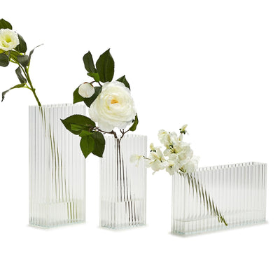 product image for Reeded Ribbed Vases - Set of 3 40