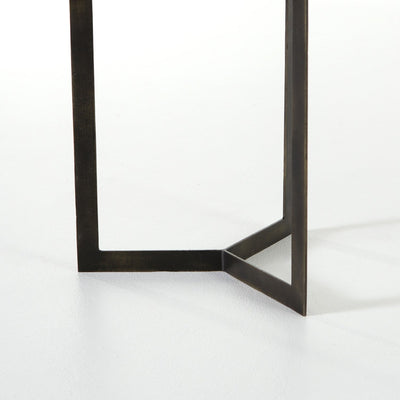 product image for kiva end table in hammered brass 4 18