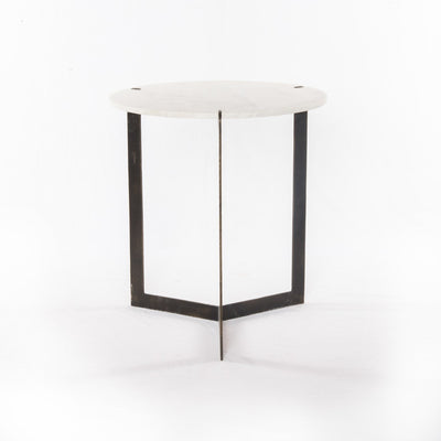 product image for kiva end table in hammered brass 2 60
