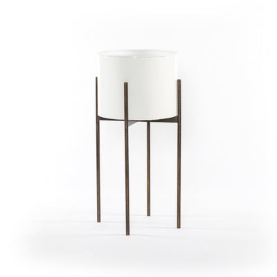 product image for Jed Tall Planter In White High Gloss 64