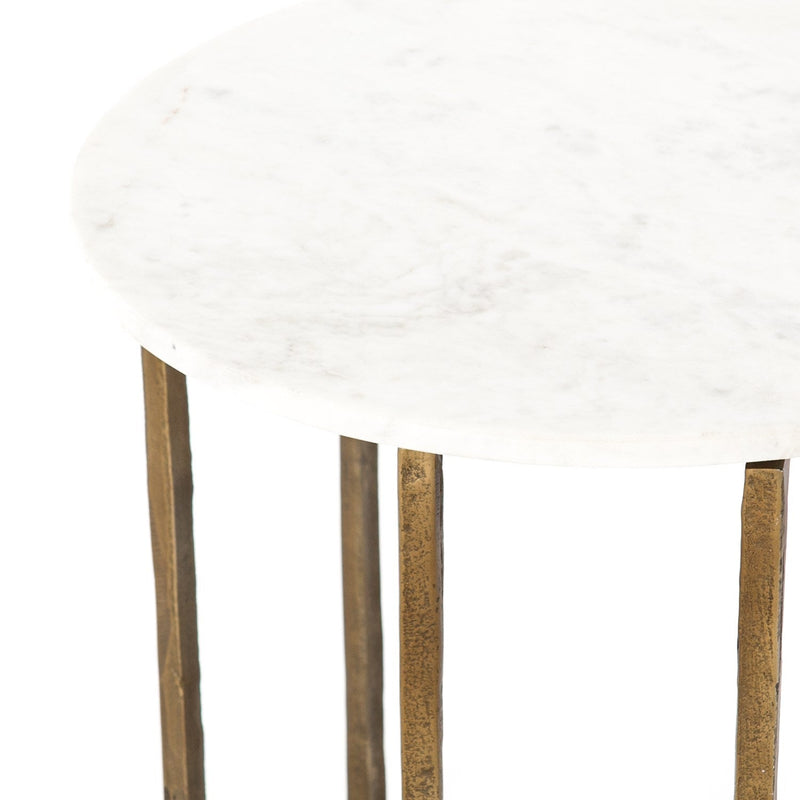 media image for naomi marble end table by bd studio 5 223