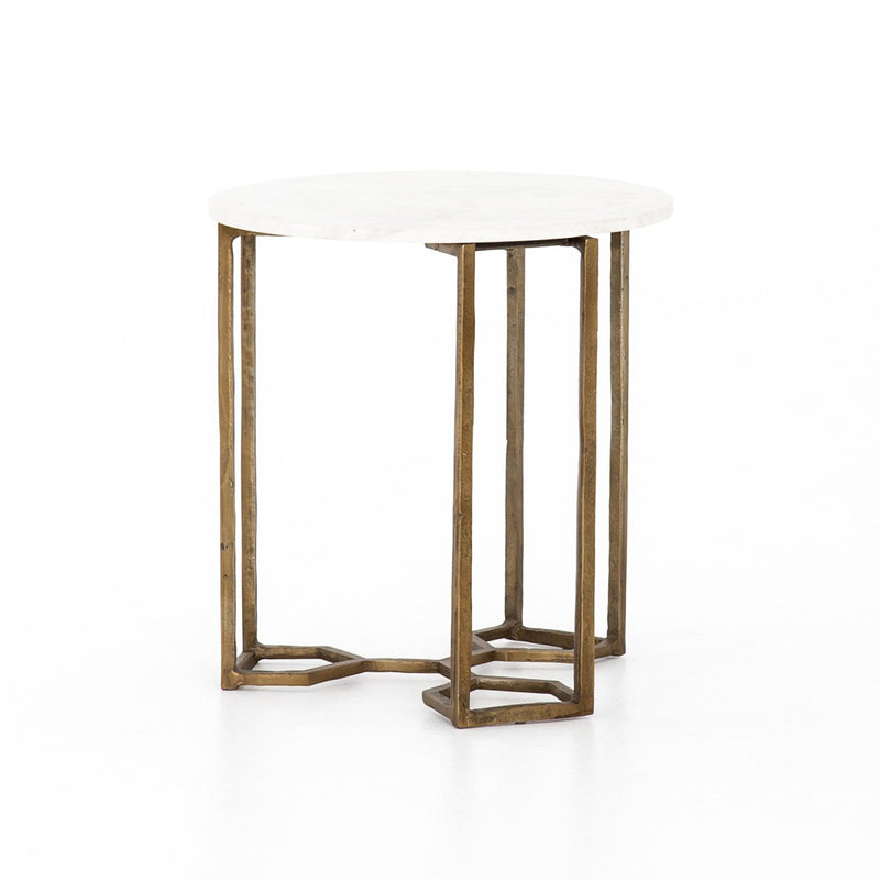 media image for naomi marble end table by bd studio 9 221