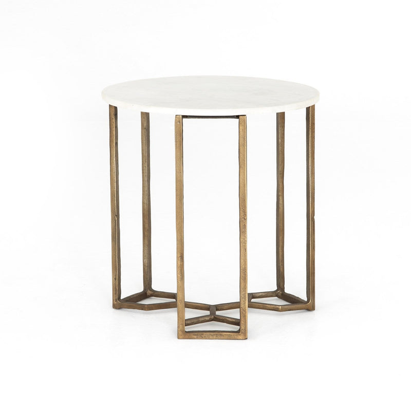 media image for naomi marble end table by bd studio 1 23