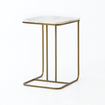 product image for adalley c table in polished white marble 1 16