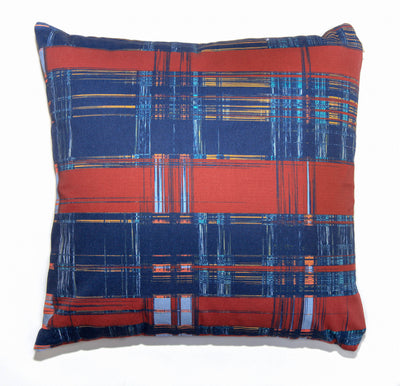 product image for blue plaid throw pillow designed by elise flashman 2 30