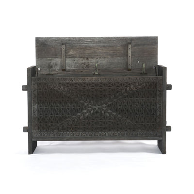 product image for Columbus Trunk Console Table In Dark Totem 1