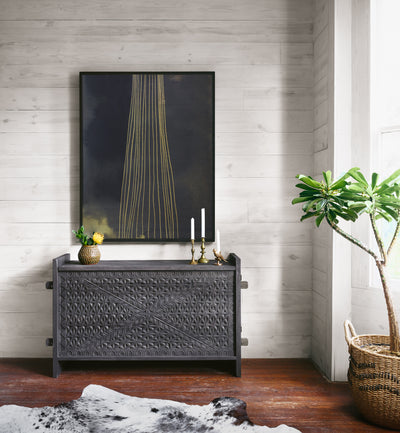 product image for Columbus Trunk Console Table In Dark Totem 74