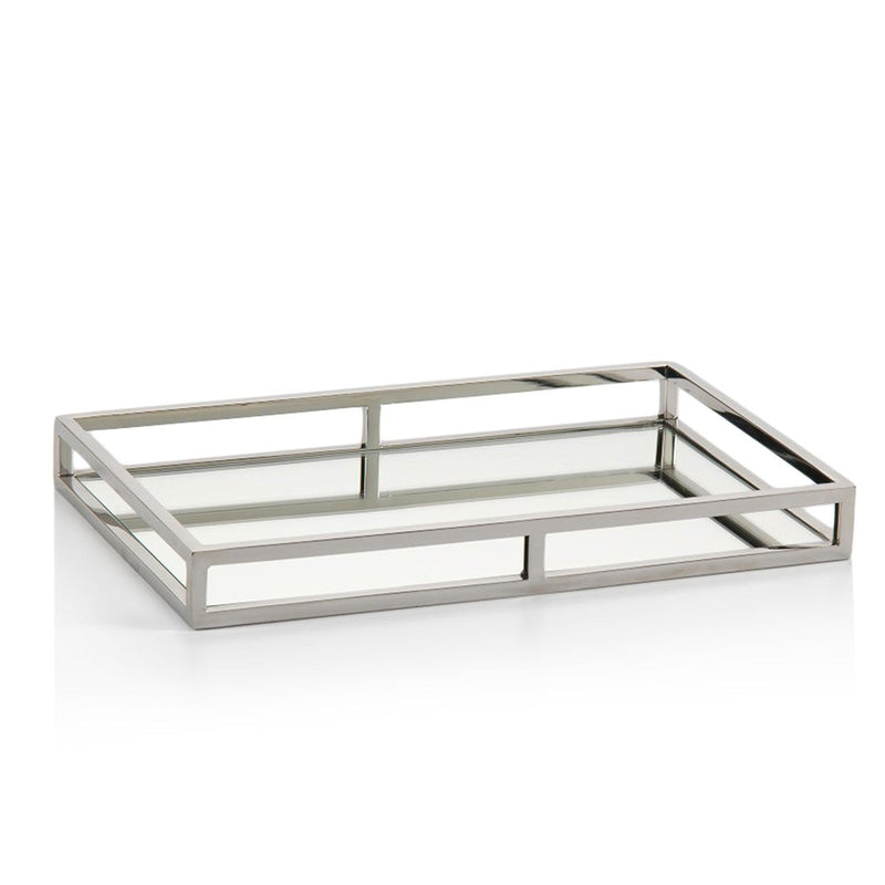 media image for long venturi rectangular mirrored tray by zodax in 5180 1 294