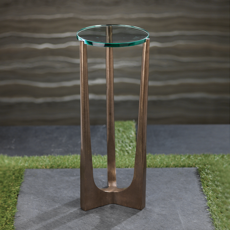 media image for high cortina drink table w glass top by zodax in 6211 2 277