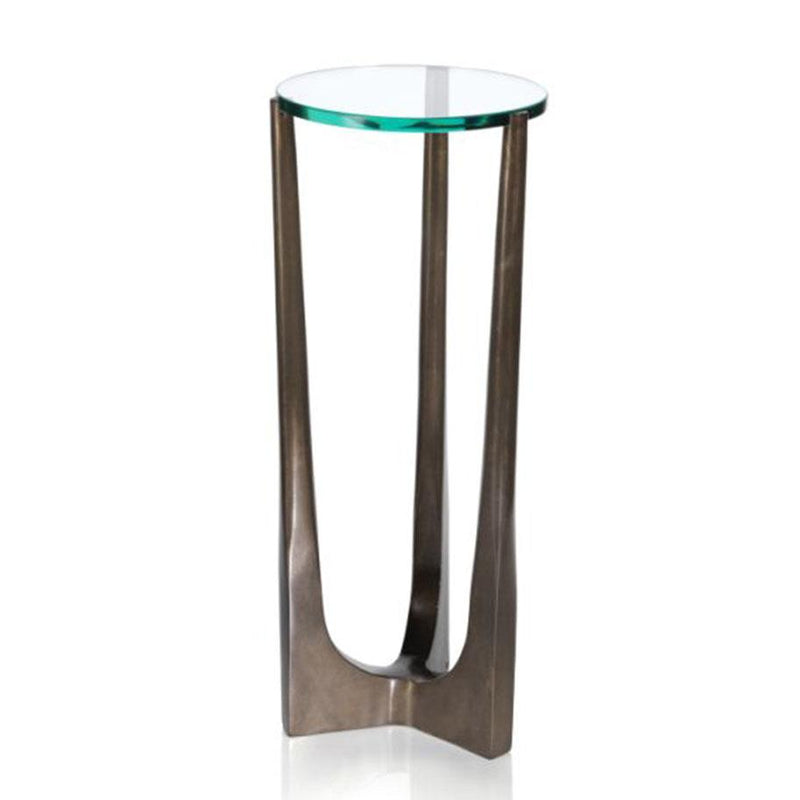 media image for high cortina drink table w glass top by zodax in 6211 1 27
