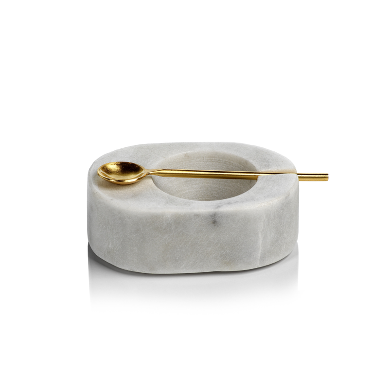 media image for tuscan salt and pepper bowl with gold spoon by panorama city 1 222
