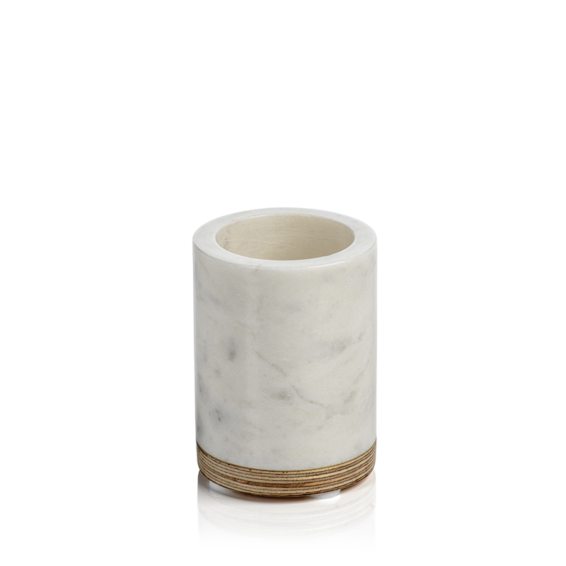media image for verdi marble w balsa wood tumbler by zodax in 6796 1 21