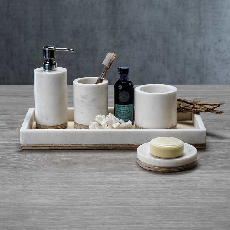 media image for verdi marble w balsa wood soap dish by zodax in 6798 2 260