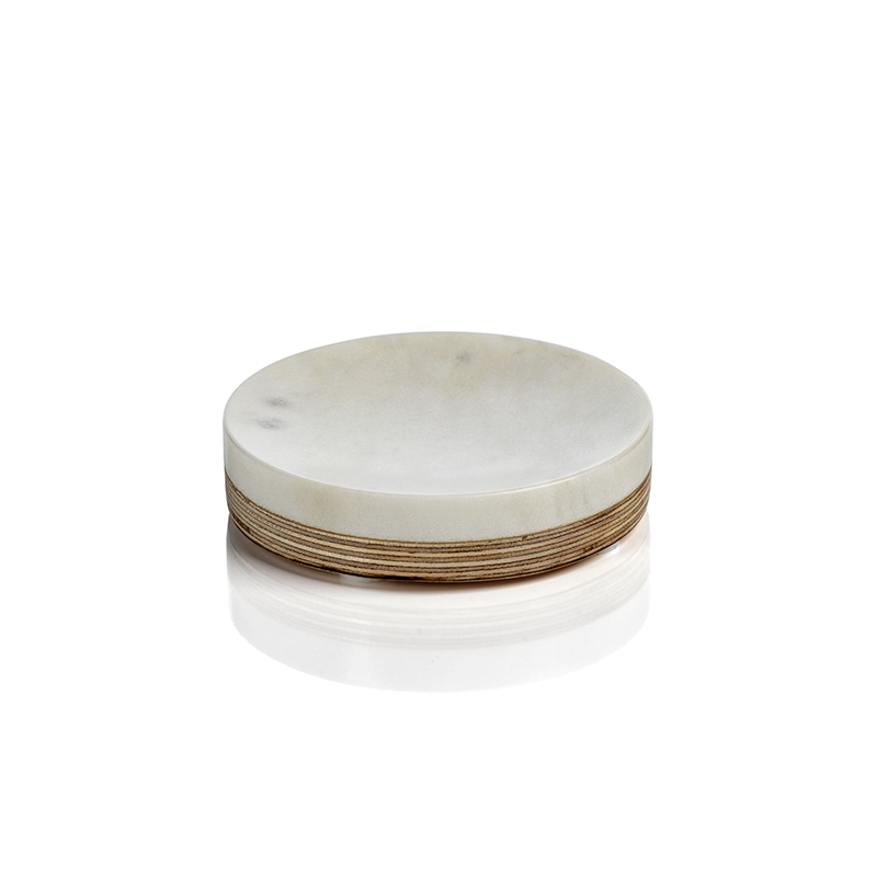 media image for verdi marble w balsa wood soap dish by zodax in 6798 1 225