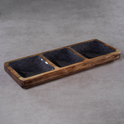 product image for coron mango wood sectional condiment set by zodax in 6885 4 22