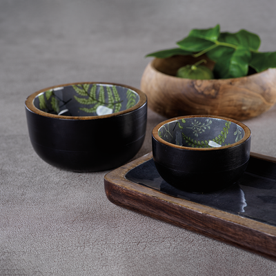product image for 6 piece arboretum set mango wood condiment bowls by zodax in 6892 6 83
