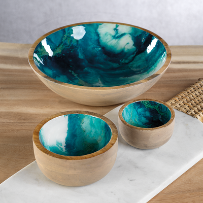 product image for 6 piece pemba set mango wood condiment bowls by zodax in 6889 6 30