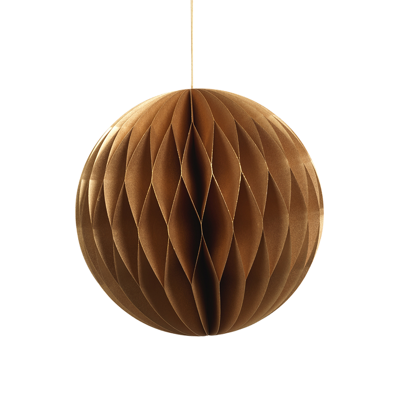 media image for wish paper deco 9 ball ornament gold in 7080 1 222