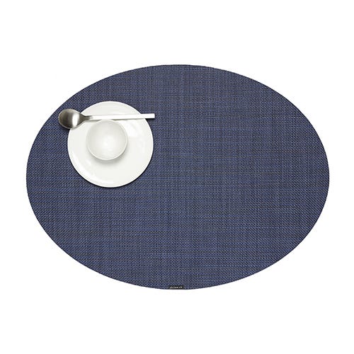 media image for mini basketweave oval placemat by chilewich 100130 002 11 239