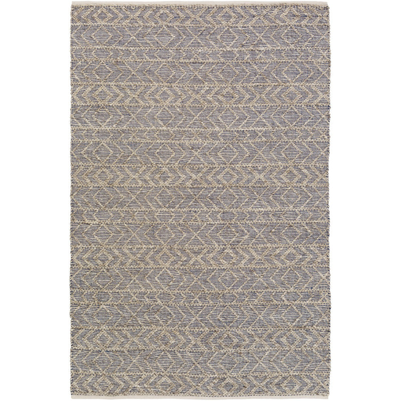 media image for Ingrid ING-2003 Hand Woven Rug in Dark Blue & Ivory by Surya 220
