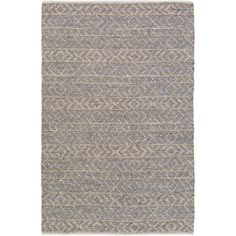 media image for Ingrid ING-2003 Hand Woven Rug in Dark Blue & Ivory by Surya 225