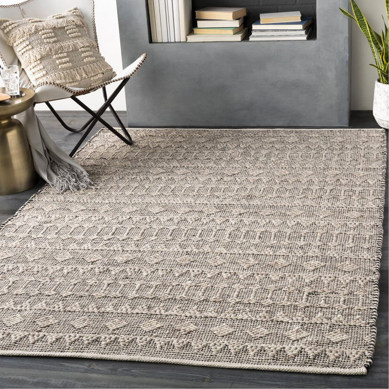 media image for Ingrid ING-2005 Hand Woven Rug in Beige & Cream by Surya 287