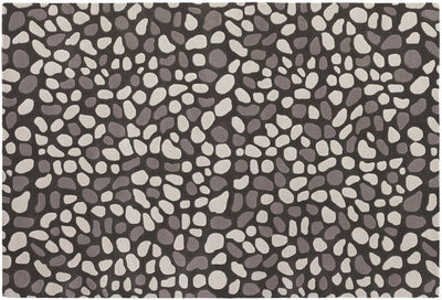 product image of inhabit collection hand tufted area rug grey white pebbles design by chandra rugs 1 529