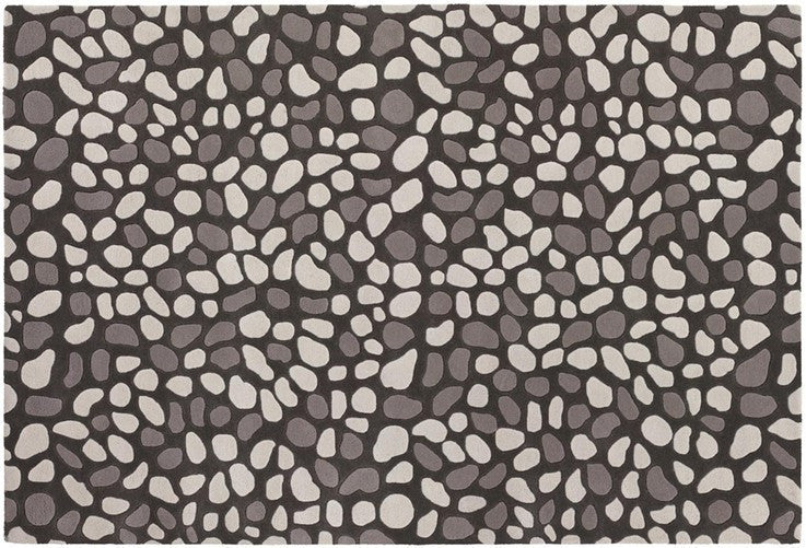 media image for inhabit collection hand tufted area rug grey white pebbles design by chandra rugs 1 240