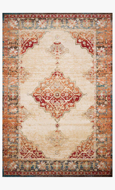 product image for Isadora Rug in Antique Ivory & Sunset by Loloi II 96