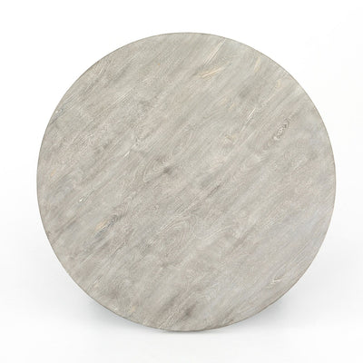 product image for round coffee table w iron in gunmetal 3 96