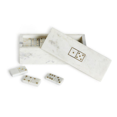 product image for blanc de blanc gold dot domino set 1 13