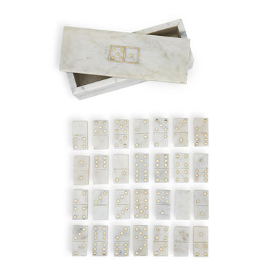 product image for blanc de blanc gold dot domino set 3 95