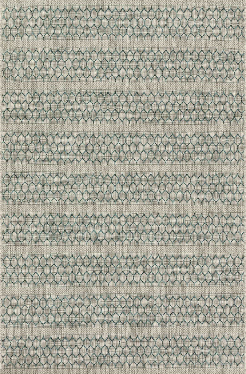 media image for Isle Rug in Grey & Teal by Loloi 224