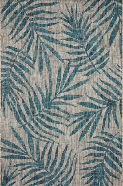 product image for Isle Rug in Grey & Aqua by Loloi 51