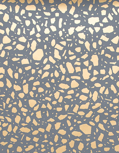 product image of sample ibo wallpaper in gold on charcoal design by juju 1 594