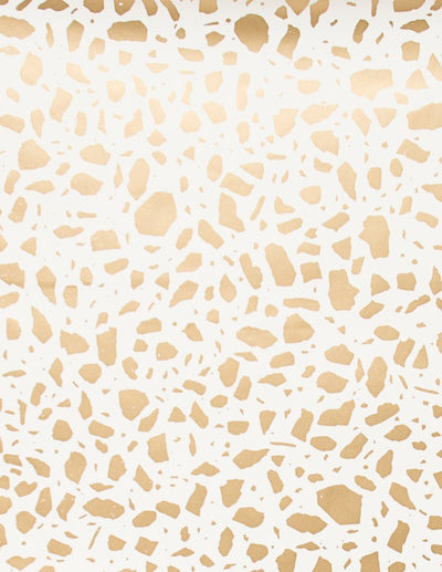 product image for Ibo Wallpaper in Gold on Cream design by Thatcher Studio 7