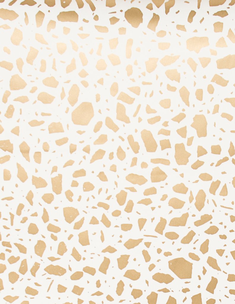 media image for Ibo Wallpaper in Gold on Cream design by Thatcher Studio 248