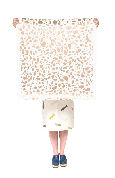 product image for Ibo Wallpaper in Rose Gold on Cream design by Thatcher Studio 28